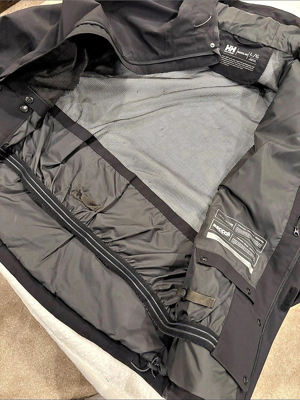 Helly Hansen Hooded Ski Jacket Black Large - Picture 7 of 9